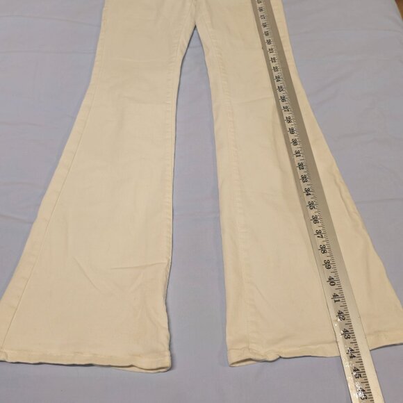 Free People We The Free White Jayde High Rise Flare Leg Size 28 White - Picture 10 of 15